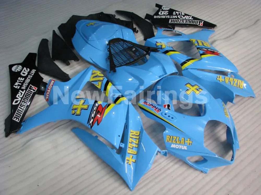 Blue Black and Yellow Rizla - GSX - R1000 07 - 08 Fairing