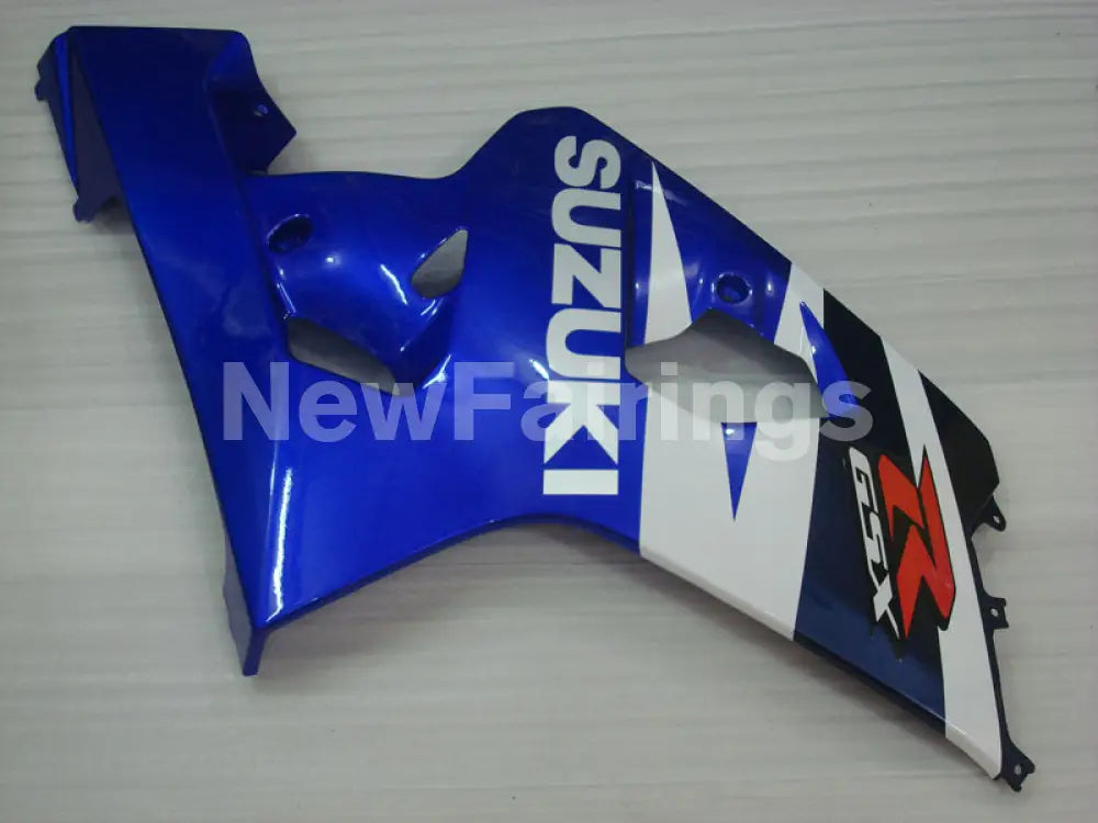 Blue Black White Factory Style - GSX-R600 04-05 Fairing Kit