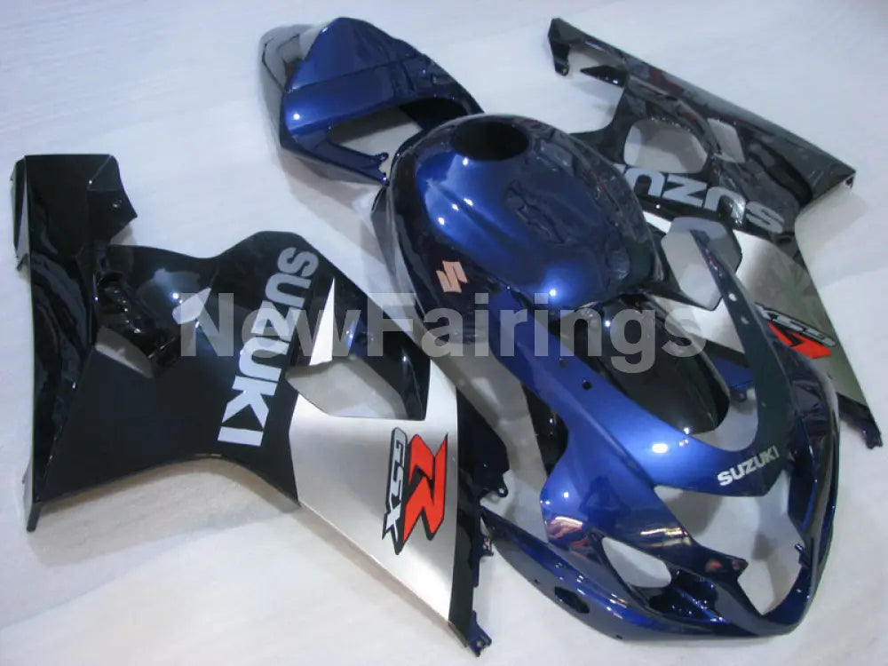 Blue Silver and Black Factory Style - GSX-R600 04-05 Fairing