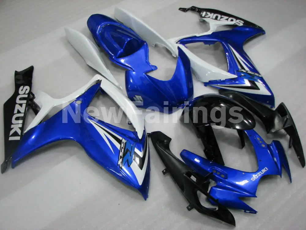 Blue White and Black Factory Style - GSX-R600 06-07 Fairing