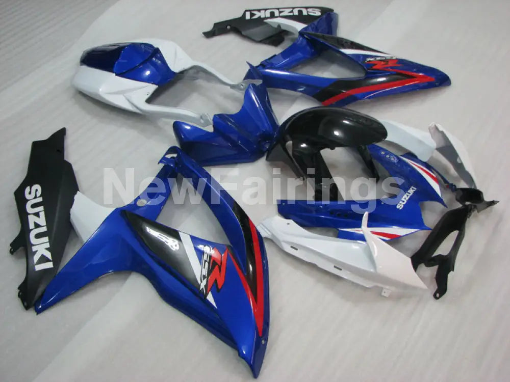 Blue White and Black Factory Style - GSX-R600 08-10 Fairing
