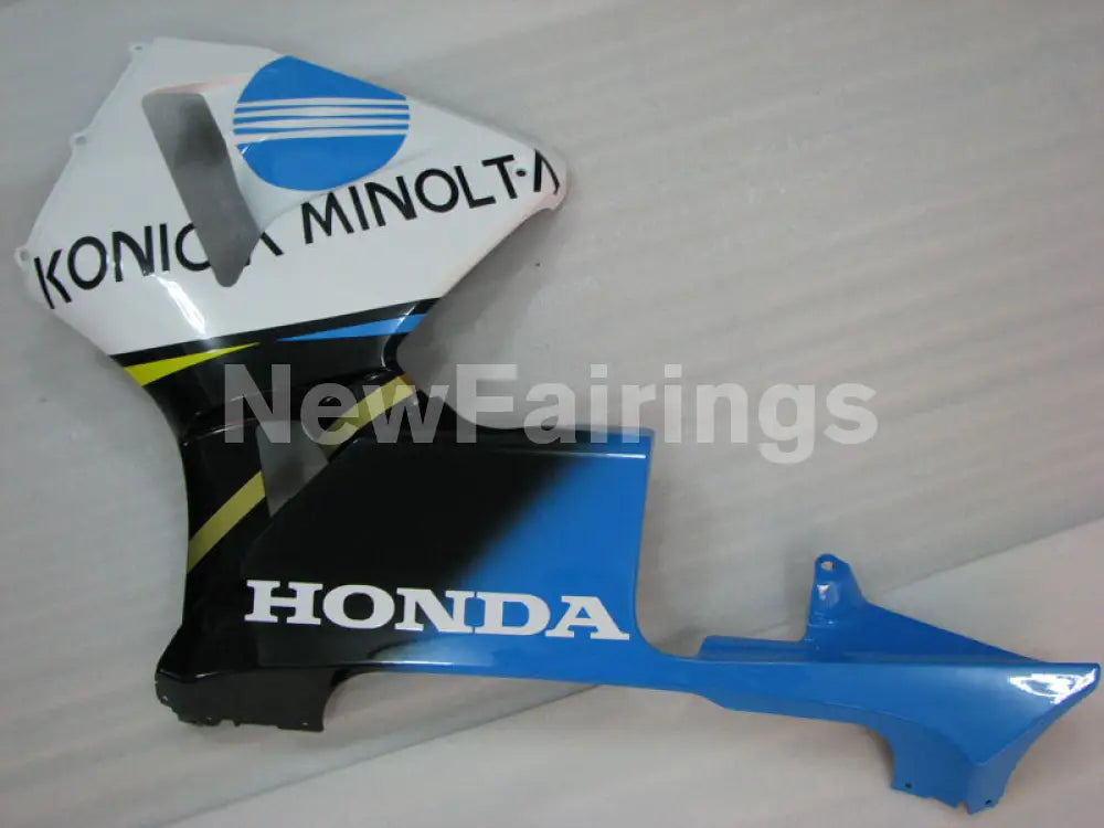Blue White and Black Konica Minolta - CBR600RR 03-04 Fairing