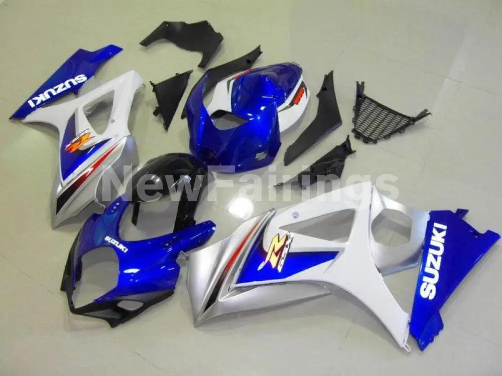 Blue White and Silver Factory Style - GSX - R1000 07 - 08