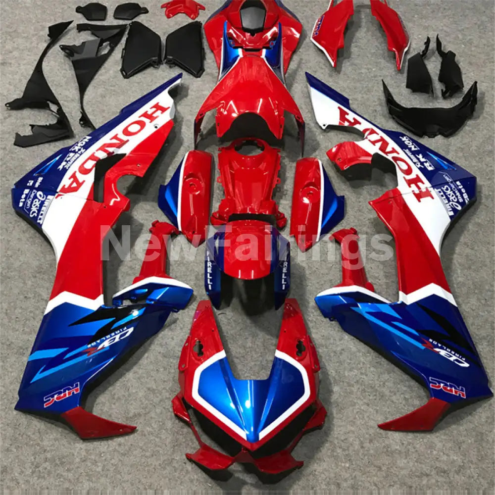 Red Blue and White Factory Style - CBR1000RR 17-23 Fairing