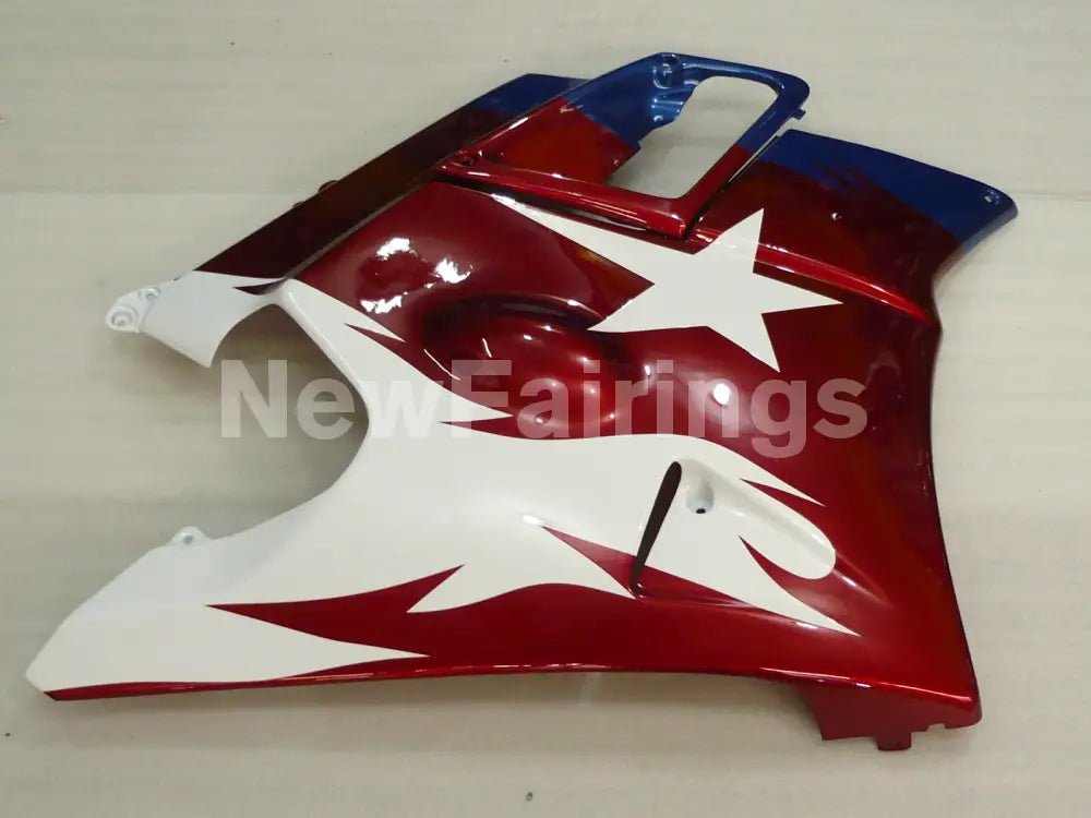 Blue and Wine Red Star - CBR600 F2 91-94 Fairing Kit -