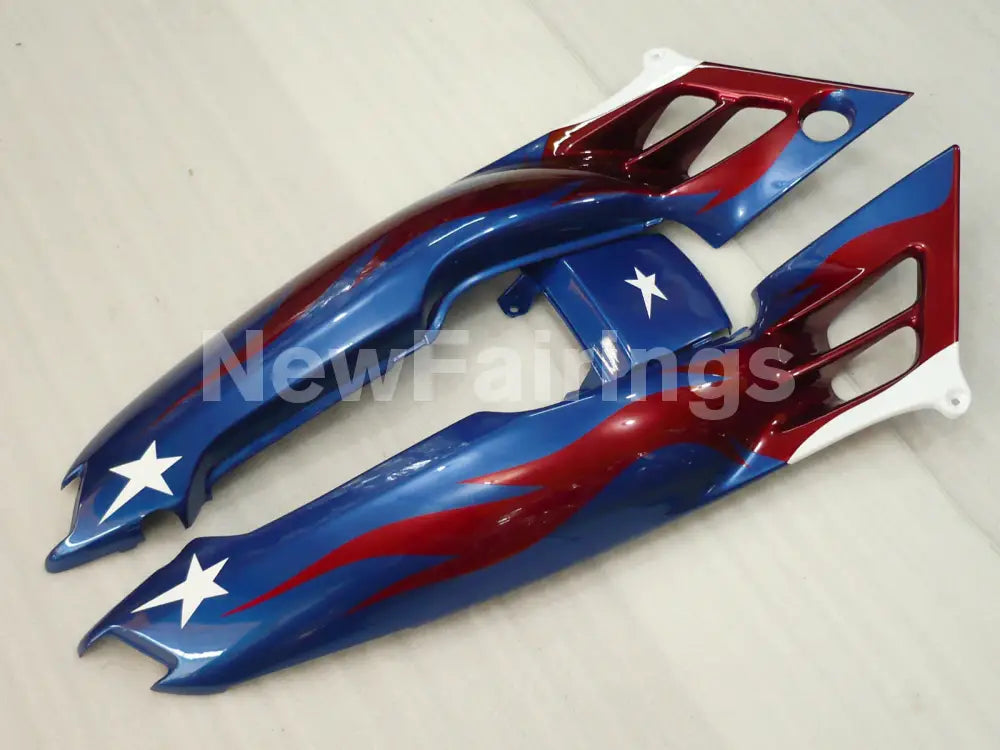 Blue and Wine Red Star - CBR600 F2 91-94 Fairing Kit -