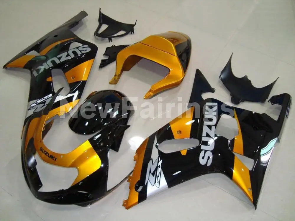 Gloden and Black Factory Style - GSX-R600 01-03 Fairing Kit