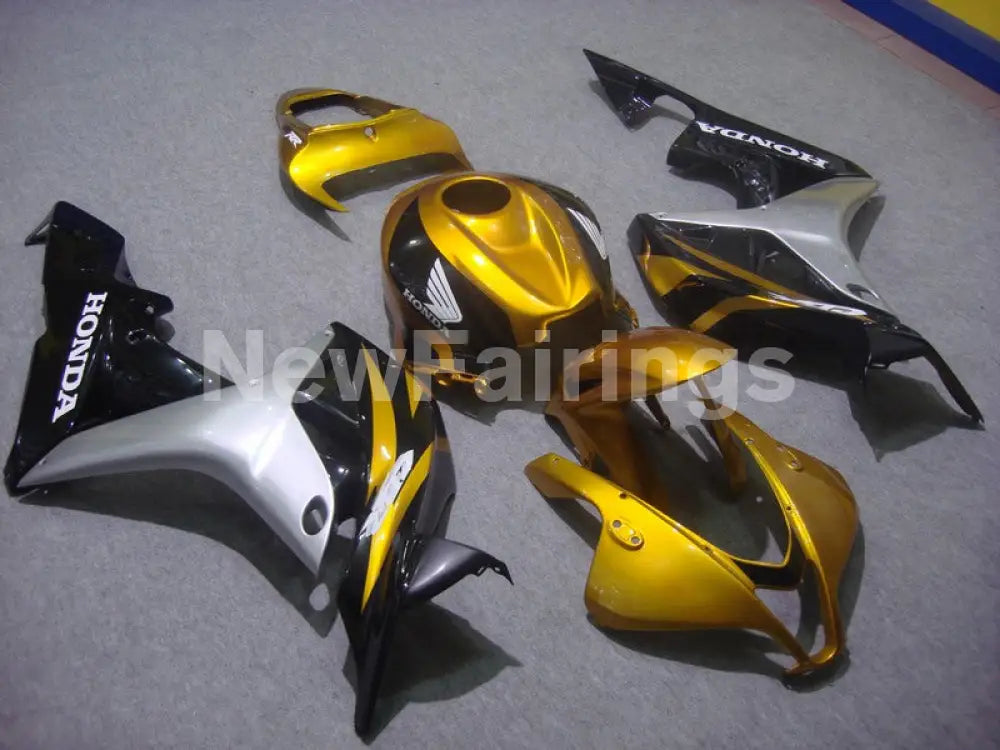 Gold Silver and Black Factory Style - CBR600RR 07-08 Fairing
