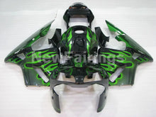Load image into Gallery viewer, Green and Black Flame - CBR600RR 03-04 Fairing Kit -