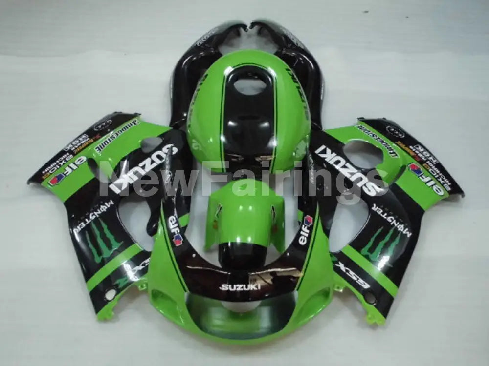 Green and Black Monster - GSX-R600 96-00 Fairing Kit -