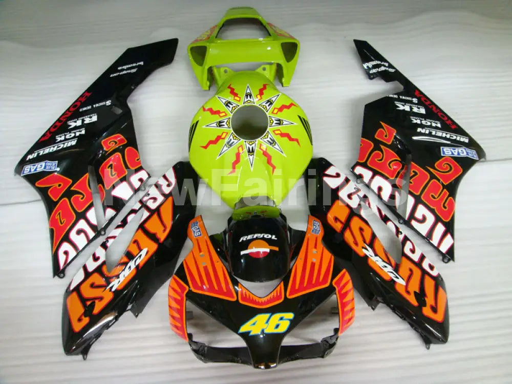 Green and Black Orange Rossi- CBR1000RR 04-05 Fairing Kit -