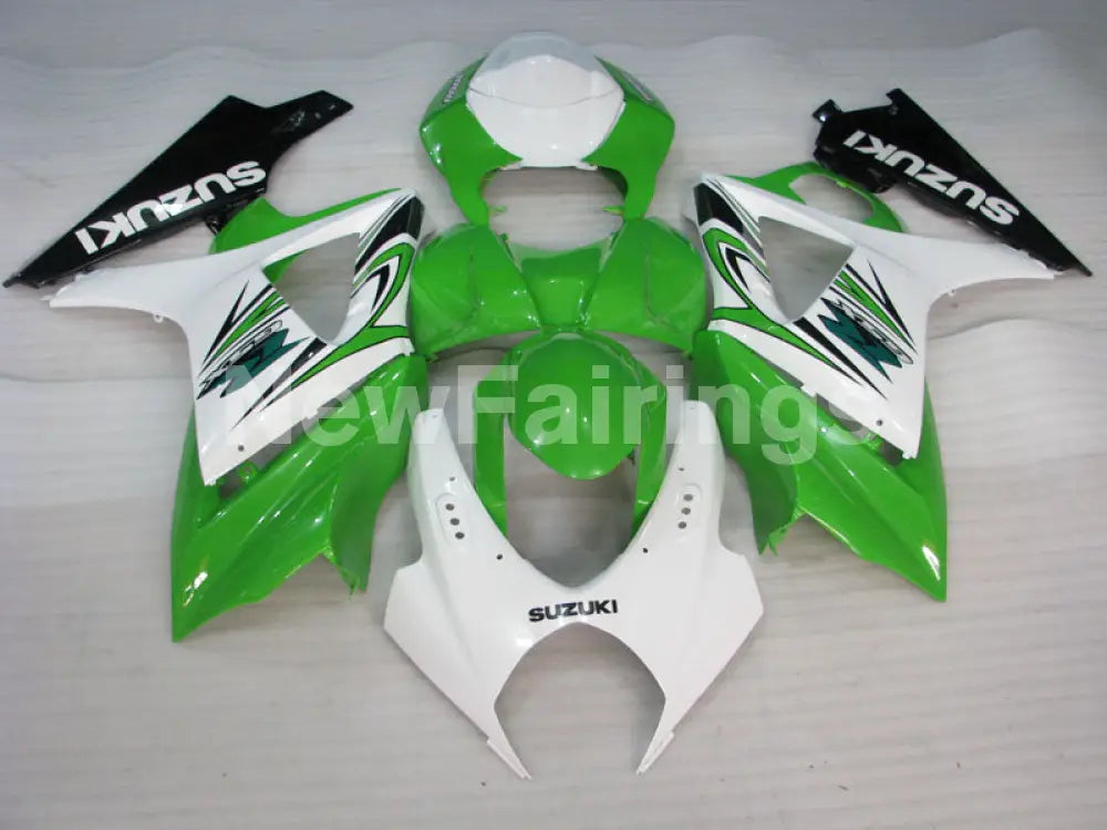 Green and White Black Factory Style - GSX - R1000 07 - 08