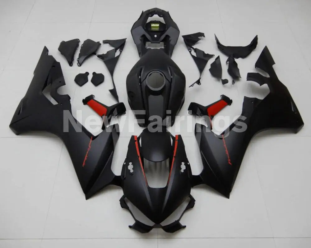 Matte Black and Red Factory Style - CBR1000RR 17-23 Fairing
