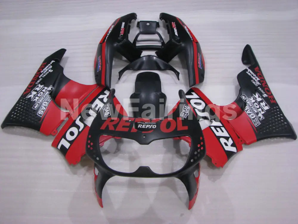 Matte Black and Red Repsol - CBR 900 RR 94-95 Fairing Kit -