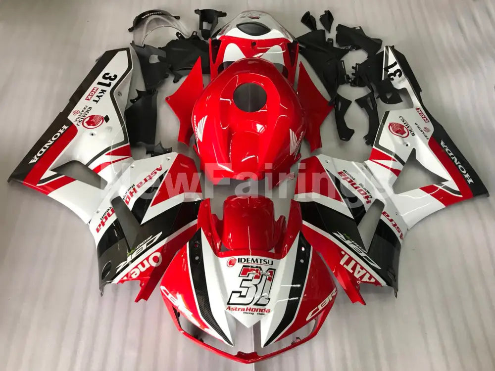 Number 31 Red White Factory Style - CBR600RR 13-23 Fairing