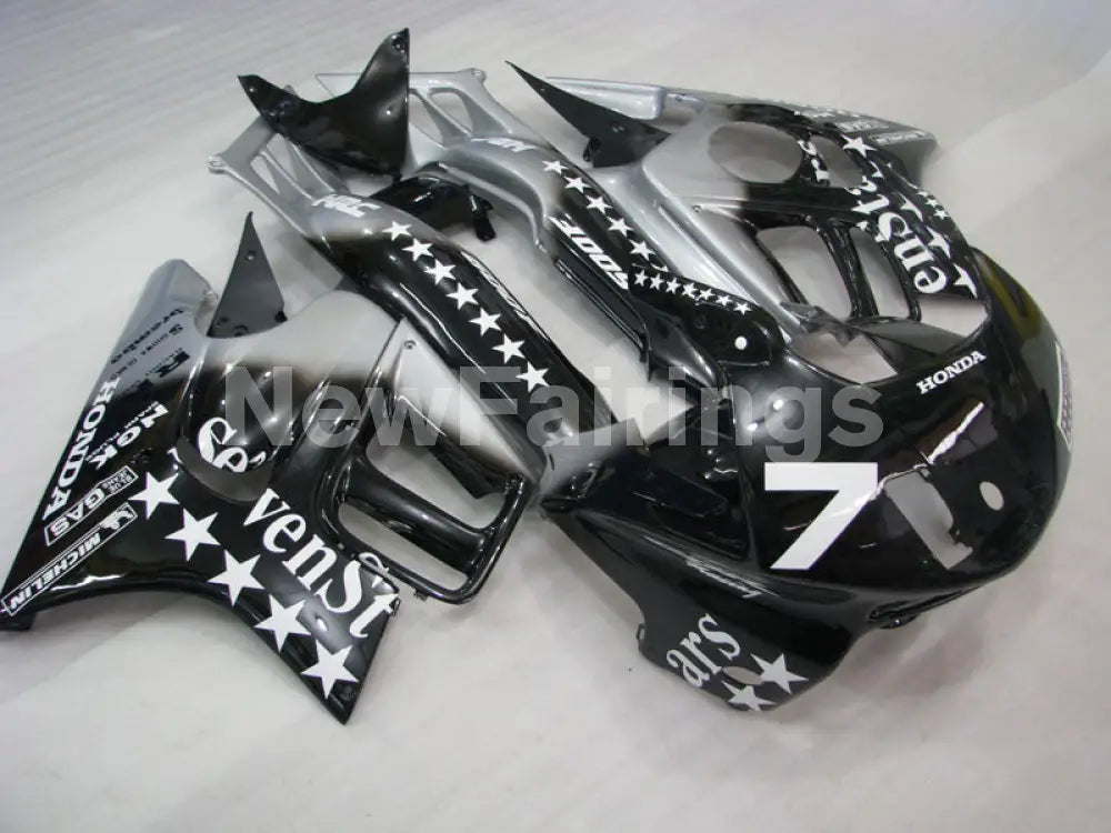 Number 7 Black and Silver SevenStars - CBR600 F3 97-98