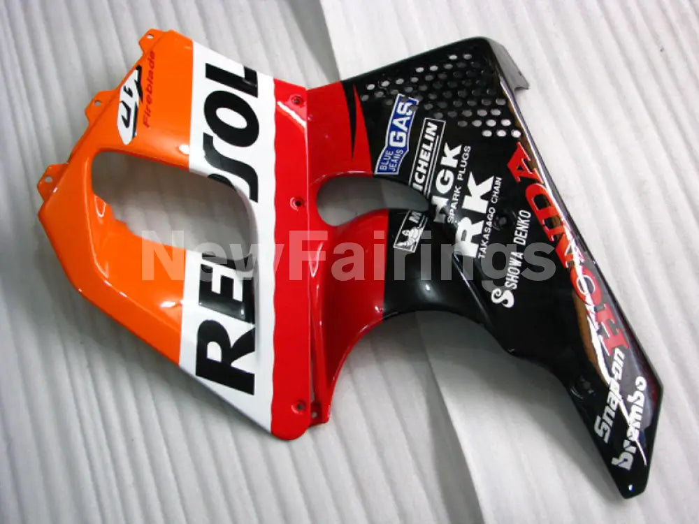 Red and Orange Black Repsol - CBR 900 RR 92-93 Fairing Kit -