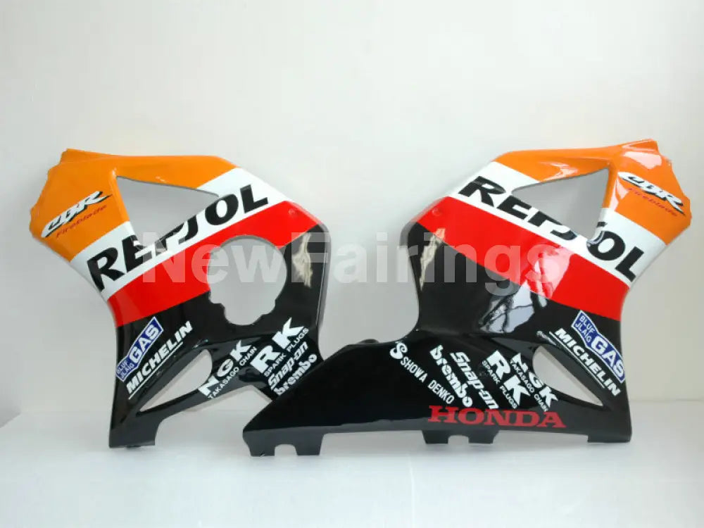 Red and Orange Black Repsol - CBR 954 RR 02-03 Fairing Kit -