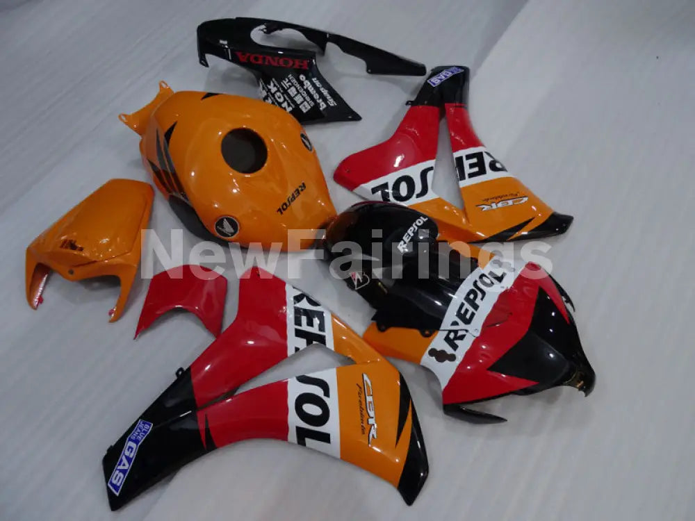 Orange Red and Black Repsol - CBR1000RR 08-11 Fairing Kit -