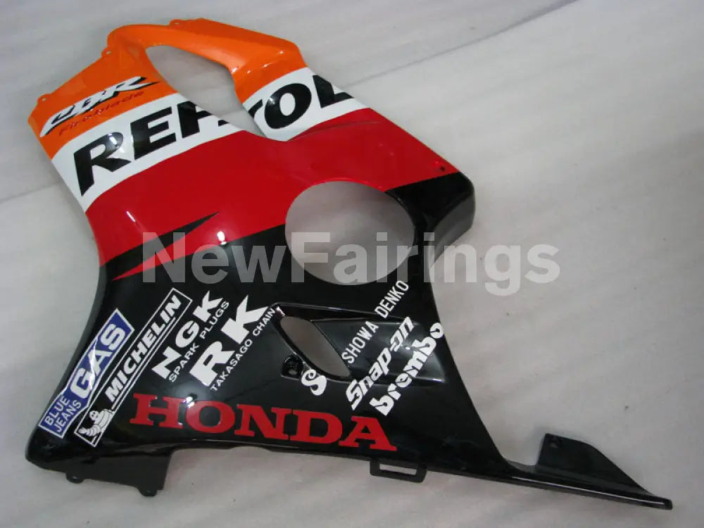 Red Orange Black Repsol - CBR600 F4 99-00 Fairing Kit -