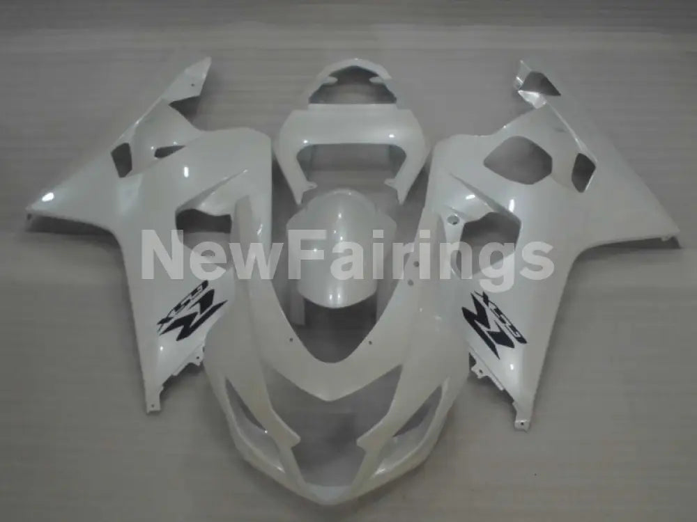 Pearl White with Black Decals Factory Style - GSX-R600 04-05