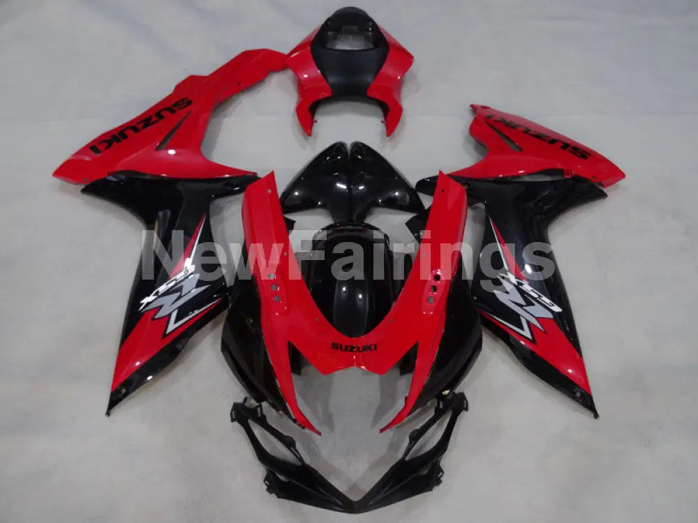 Red and Black Factory Style - GSX-R600 11-24 Fairing Kit