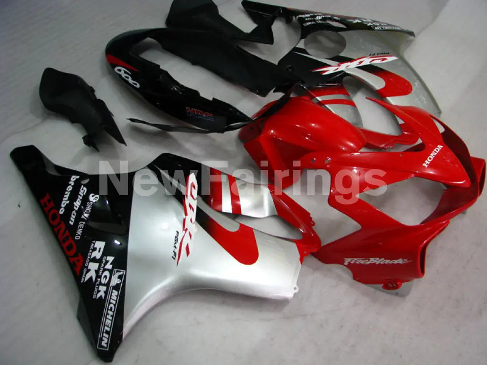 Red and Black Silver Factory Style - CBR600 F4i 04-06