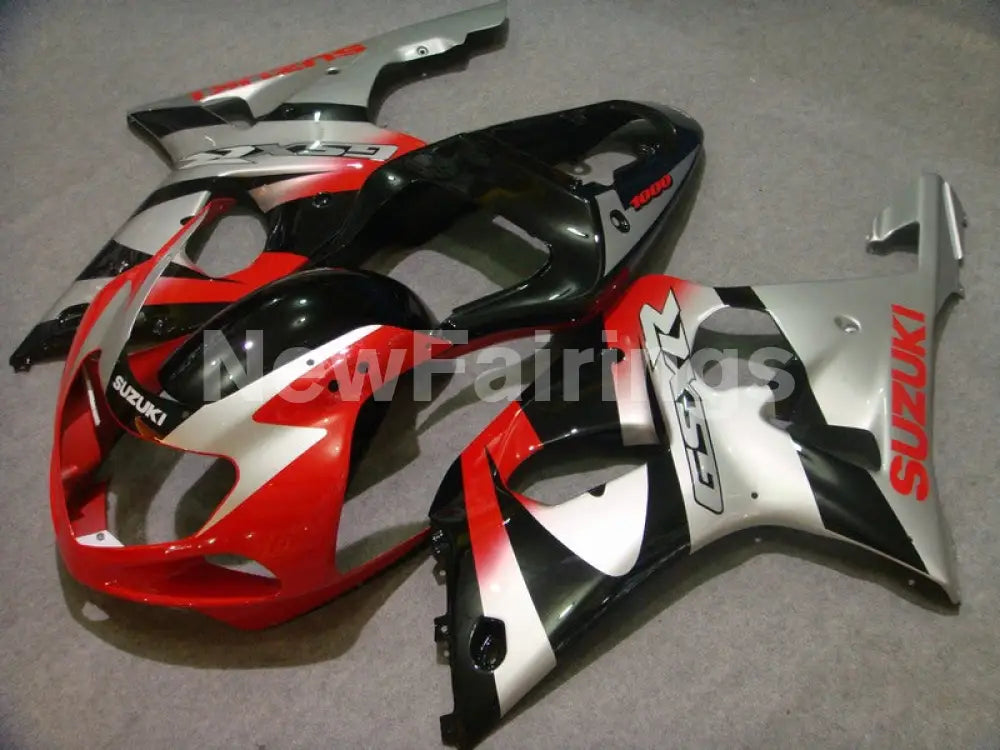 Red and Black Silver Factory Style - GSX - R1000 00 - 02