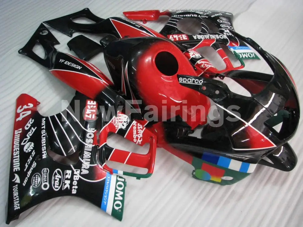 Red and Black Yoshimura - CBR600 F3 95-96 Fairing Kit -