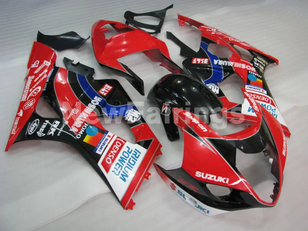 Red and Black Yoshimura - GSX - R1000 03 - 04 Fairing Kit