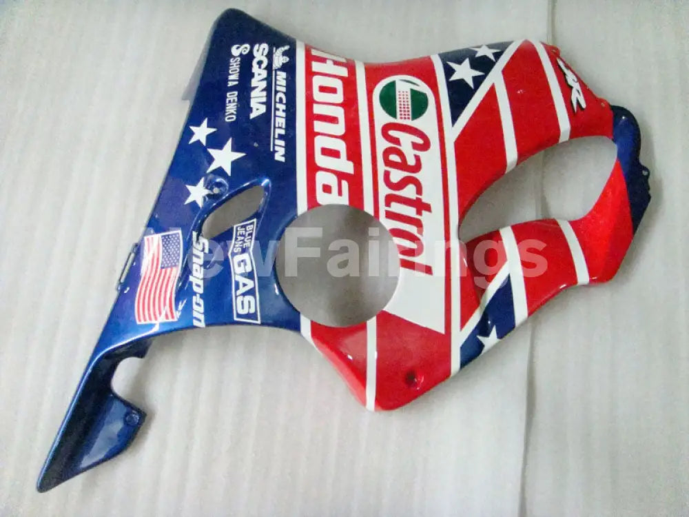 Red and Blue Castrol - CBR600 F4 99-00 Fairing Kit -