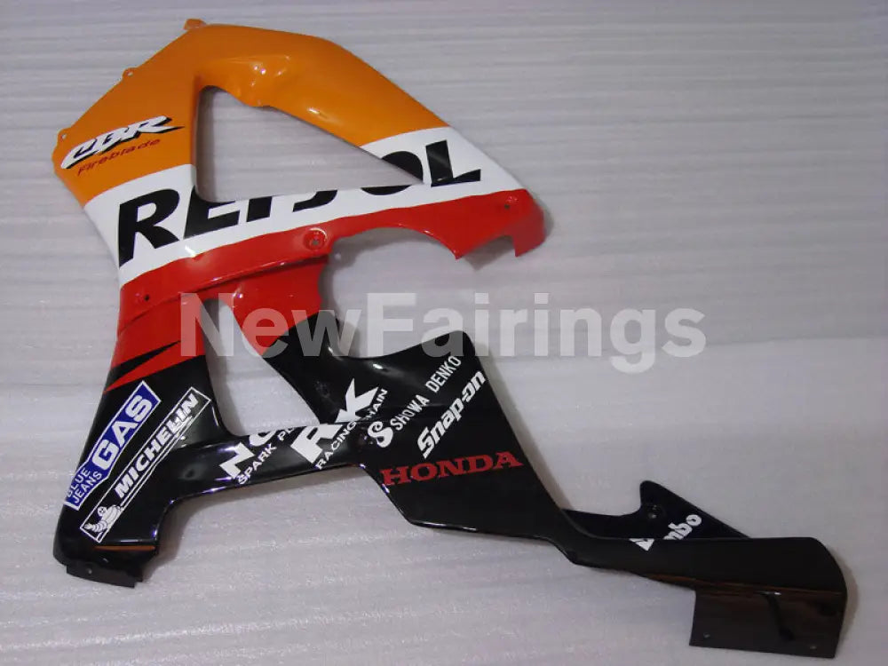 Red and Orange Black Repsol - CBR 929 RR 00-01 Fairing Kit -