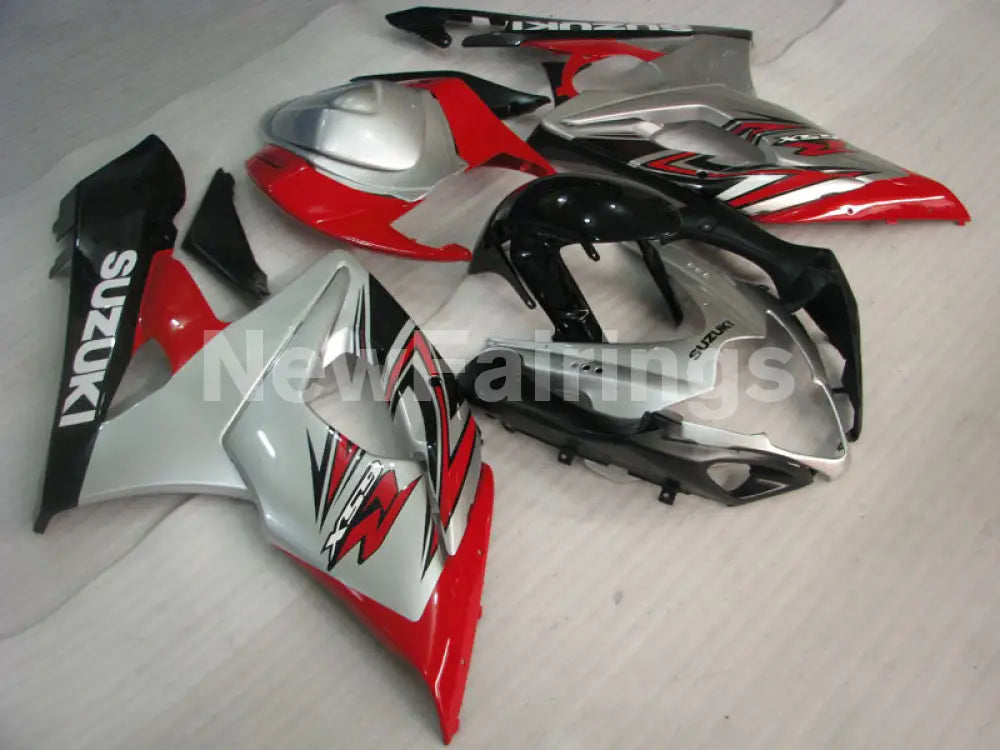 Red and Silver Black Factory Style - GSX - R1000 05 - 06