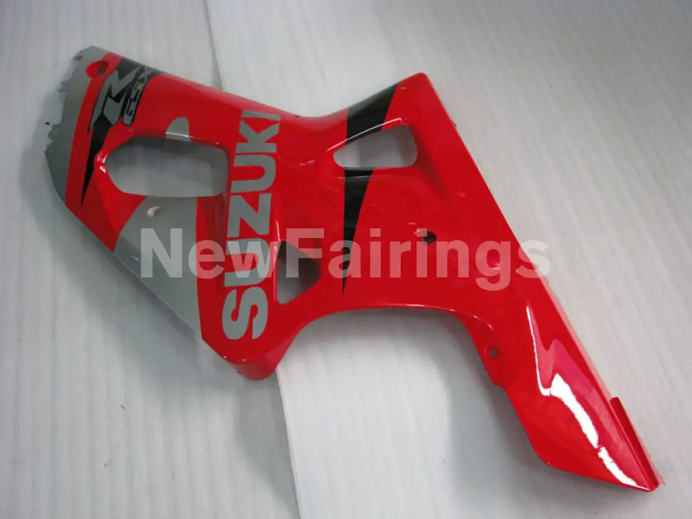 Red and Silver Black Factory Style - GSX-R600 01-03 Fairing