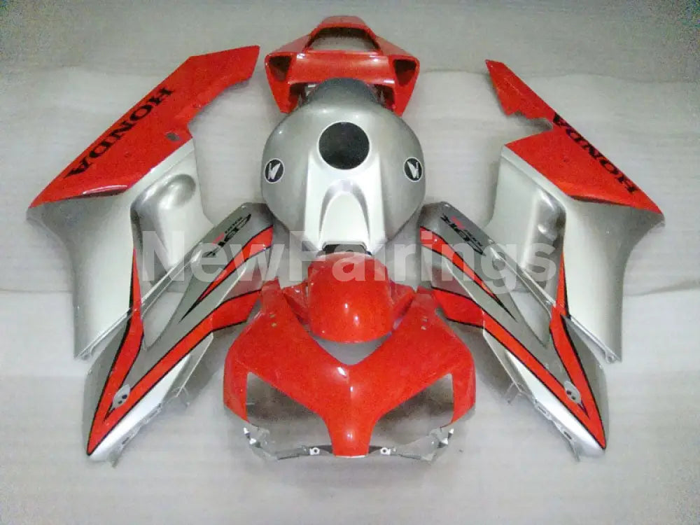 Red and Silver Factory Style - CBR1000RR 04-05 Fairing Kit -
