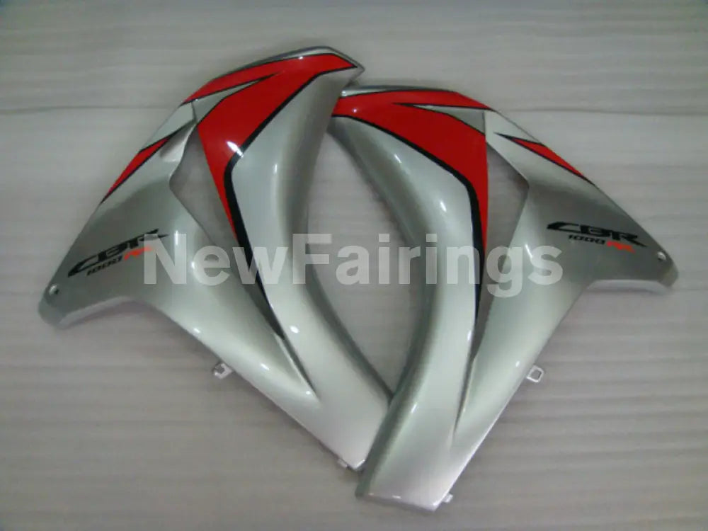 Red and Silver Factory Style - CBR1000RR 08-11 Fairing Kit -