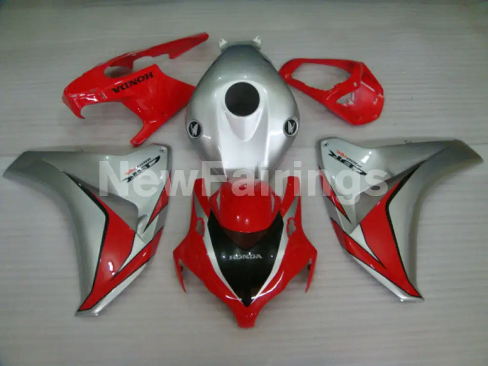 Red and Silver Factory Style - CBR1000RR 08-11 Fairing Kit -