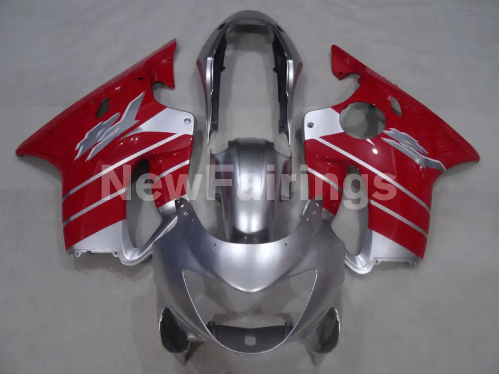 Red and Silver Factory Style - CBR600 F4 99-00 Fairing Kit -