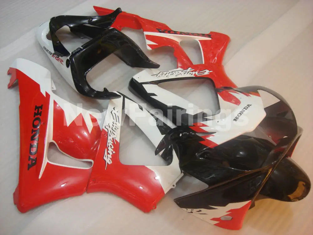 Red and White Black Factory Style - CBR 929 RR 00-01 Fairing