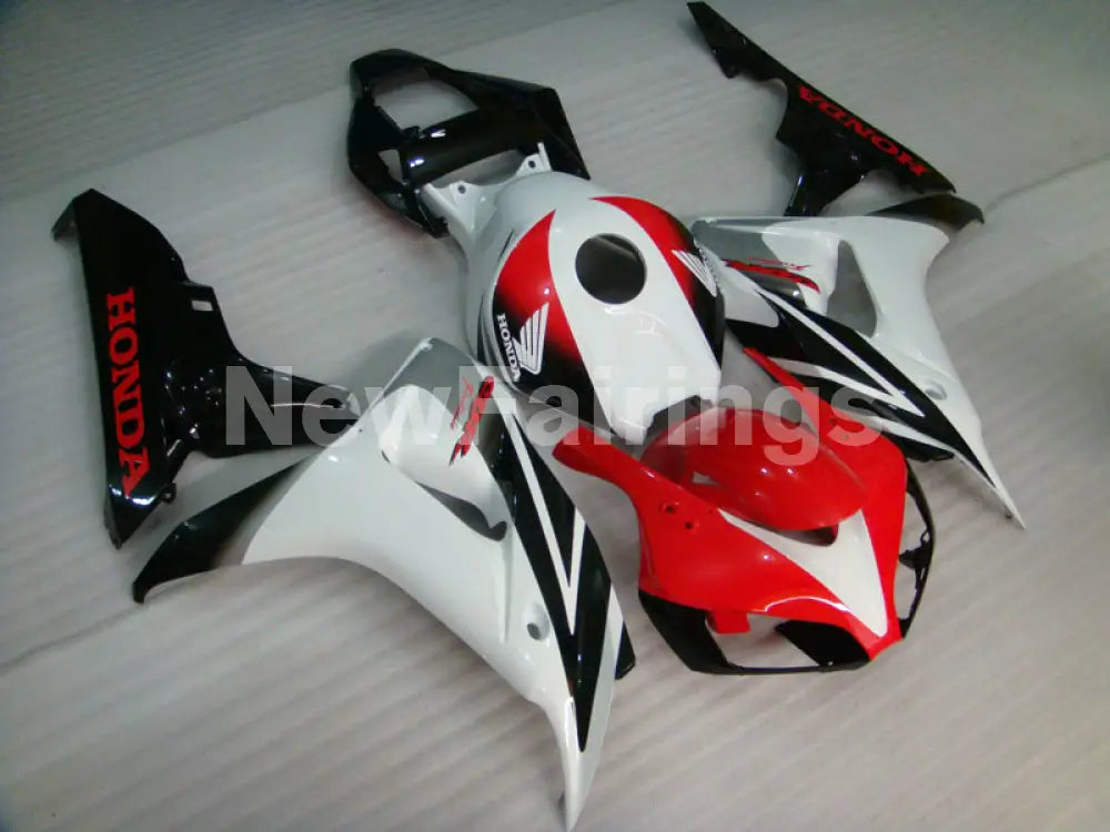 Red and White Black Factory Style - CBR1000RR 06-07 Fairing