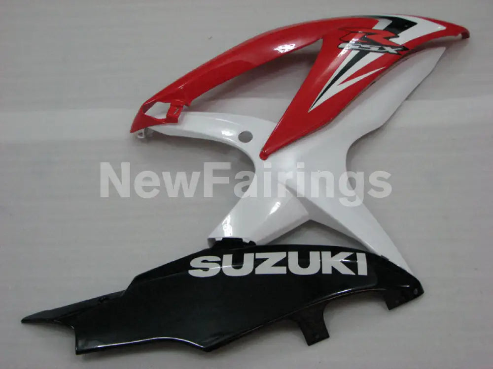 Red and White Black Factory Style - GSX-R750 08-10 Fairing