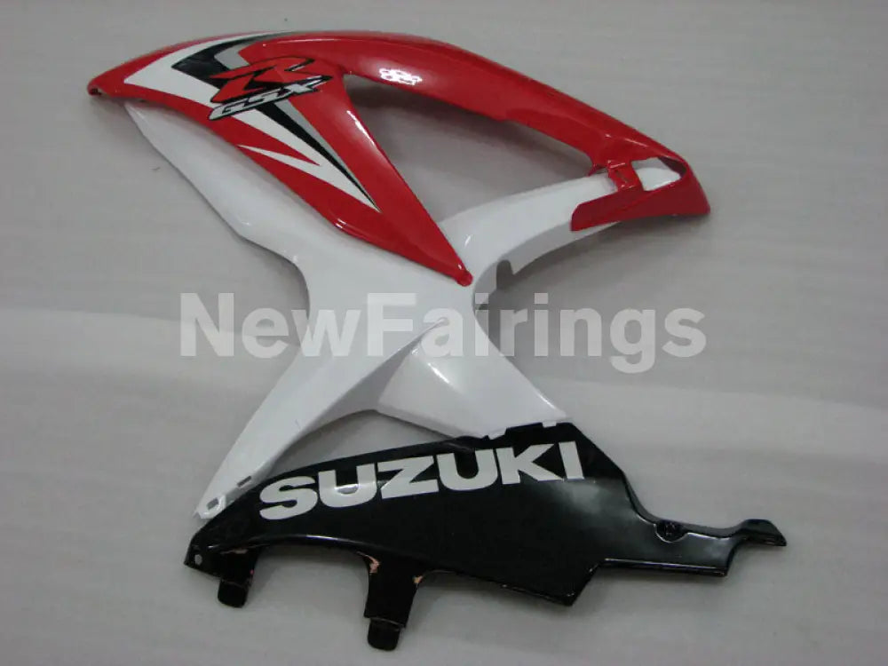 Red and White Black Factory Style - GSX-R750 08-10 Fairing