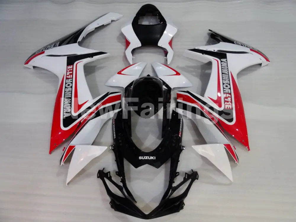 Red and White Black Yoshimura - GSX-R600 11-24 Fairing Kit