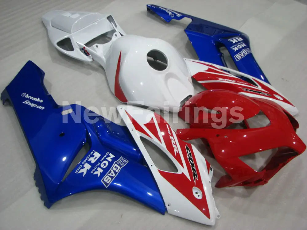 Red and White Blue Factory Style - CBR1000RR 04-05 Fairing