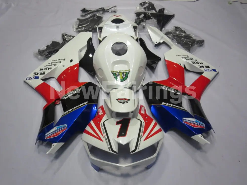 Red and White Blue Factory Style - CBR600RR 13-23 Fairing