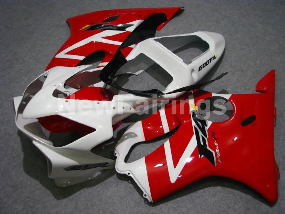 Red and White Factory Style - CBR600 F4i 01-03 Fairing Kit -