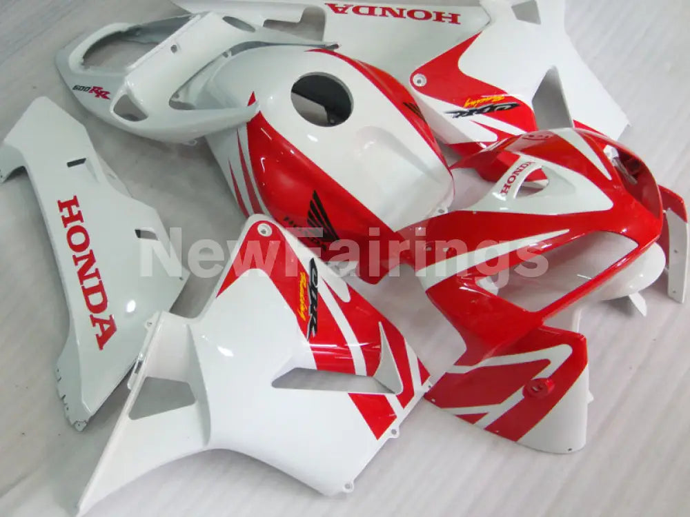 Red and White Factory Style - CBR600RR 05-06 Fairing Kit -