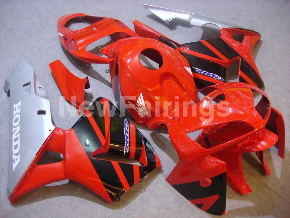 Red Black and Silver Factory Style - CBR600RR 05-06 Fairing
