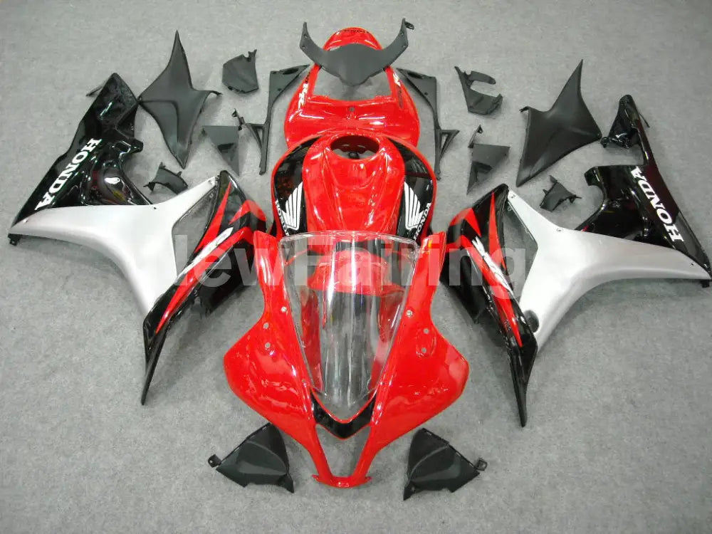Red Black and Silver Factory Style - CBR600RR 07-08 Fairing