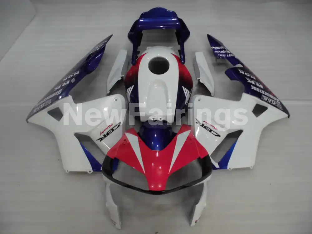 Red Blue and White Factory Style - CBR600RR 03-04 Fairing